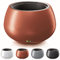 botle Blumentopf Massive Rund Form Modern Stil Matt 44 x 27cm mit Einsatz 11L Kupfer