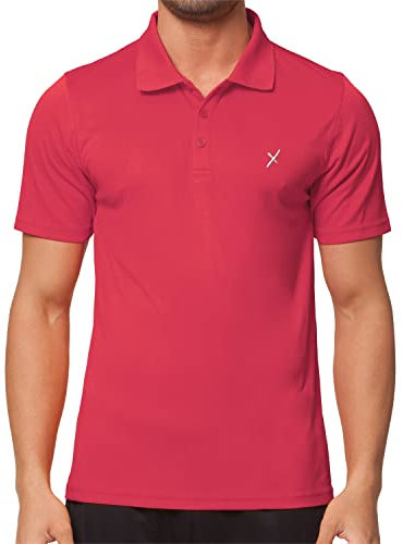 CFLEX Herren Sport Shirt Fitness Polo-Shirt Sportswear Collection - Rot M