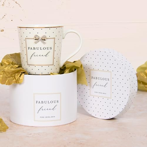 The Leonardo Collection LP34111 Hearts Design Madelaine - Fabulous Friend Mug, Fine China, Gift Boxed