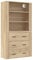 vidaXL Highboard, Sideboard mit viel Stauraum, Mehrzweckschrank Kommode Wandmontage, Schrank Beistellschrank für Wohnzimmer, Modern, Sonoma Eiche Holzwerkstoff