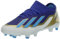 adidas Unisex Bota de fútbol X Crazyfast Messi League césped natural seco, Lucid Blue/Blue Burst/Cloud White, 46