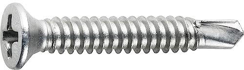 SFS SP3 Fensterschrauben 3,9x19 PH 2 - Selbstschneidende Schrauben für Armierungen und Fensterbeschläge auf Kunststoffprofilen, Stahl silber – 2000 Stück