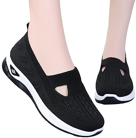 Moonyan Zapatillas ortopédicas para Mujer | Mocasines sin Cordones para Mujer,Zapatillas Transpirables para Deportes al Aire Libre, Senderismo, Caminar