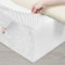 DUJUIKE Stretch Samt Boxspring Abdeckung zum Umwickeln, Alternative zum Traditionellen Volant Bettrock, Einfach Anzubringen (Weiß, Cal King Bed Width:180-190cm)