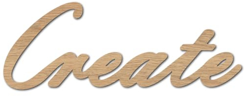 CREATCABIN Erstellen Sie Lasergeschnittene Holz-Buchstabenschilder,Wanddekoration,Ausschnitte,Unvollendete Holzschilder,Wandkunst,Lindenholz,Hängende Skulptur,Dekoration Für Malerei,Handwerk 30x12cm