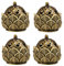 PZJFH RäUcherkerzen Halter,4 StüCk Bronze Retro RäUcherkegel Halter Lotus, RäUchergefäß Mit Deckel RäUcherkerzen Halter Weihrauchbrenner Unterlage RäUcherkerze FüR Zuhause BüRo Teehaus Garten Dekor
