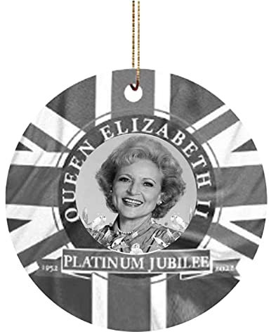 Xistuoz Queen Elizabeth II Souvenir Ornament | the Queen Platinum Jubilee Queen Christmas Tree Ornaments - Stylish Christmas Decorations, Queen Decorations for Christmas Tree, Theme Party