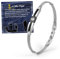 FANCIBAND Regalo Papà Bracciale Uomo Acciaio Inox 316L con Ancora Bracciali Portafortuna Uomo Rigido, Regalo per Papà Natale Compleanno Regali Festa del Papà Pensionamento