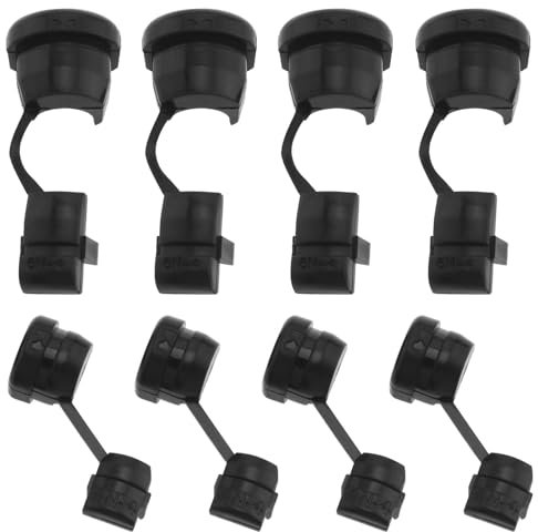 ECSiNG 8 Pezzi Boccola Antistrappo Rotonda Nera Protezione Cavo Elettrico Fibbia Del Cavo (4 Pezzi 6N-4 E 4 Pezzi 4N-4) Passacavo Antistrappo