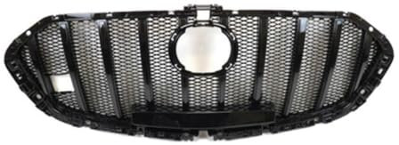 Kompatibel for Mazda 3 Axela Limousine 2020 2021 2022, GT-Stil, ABS-Lack, Auto-Frontstoßstange, Racing-Grills, Grill um die Zierabdeckung (Color : Black)