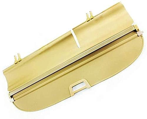 WHLXQ Auto Hintere Kofferraum Hutablage FüR VW Tiguan Einziehbare Trunk Cargo Abdeckung Schattenschutz PrivatsphäRe,A/Beige