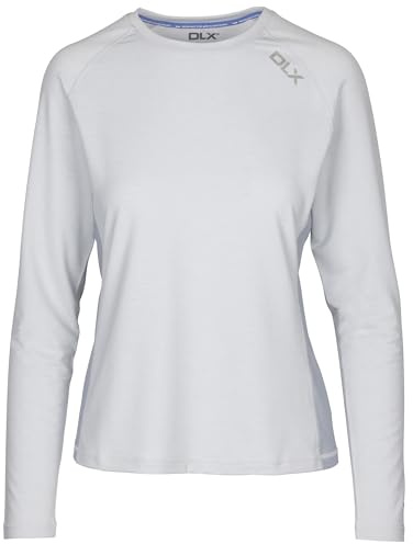 DLX Damen Katherine Langarmshirt, Pale Grey Marl, XS