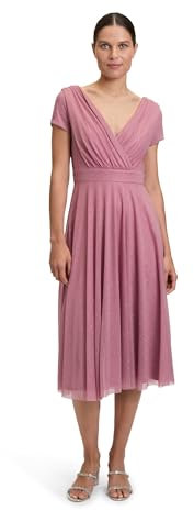 Vera Mont Damen Cocktailkleid, Farbe: Rosé/Silver , Size 42 EU