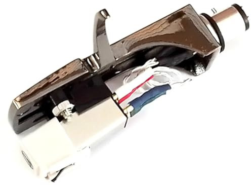 Litz Silver 5N Wired Headshell + AT 3600L Cartridge & Stylus For Pioneer PL 500, PLX 500, PL 514, PL 516, PL 518 & PL 520 Record Vinyl Players Turntables (2010)