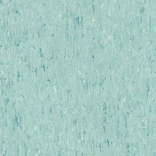 VINYL FLOORING UK Blue Tile Effect Slip-Resistant Contract Commercial Heavy-Duty Vinyl Flooring with 2.0mm Thickness-6m(19'8) X 2m(6'6)-12m²