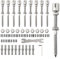Besttoolifes Drahtseil-Set, 16 m Edelstahl-Drahtseilkabel, Spannschlösser, Drahtseilspanner-Set, PVC-beschichteter Gartendraht für Kletterpflanzen, Bilder, Sicherung von Schatten, Weinreben (ohne