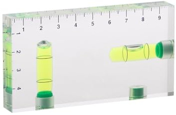 Laroal Mini niveau à bulle magnétique transparent à deux directions pour des mesures précises Idéal pour les projets de menuiserie et de bricolage Amélioration de l'habitat