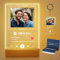 Marco LED Personalizado para Spotify con Foto, 2 Piezas, Luz Nocturna y Llavero, Regalo para Parejas