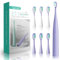 Electric Toothbrush, Rechargeable Sonic Toothbrush with 6 Brush Heads, Power Electric Toothbrushes Adults with Smart Timer IPX7 Waterproof for Teeth Cleaning ET110 (Lilac Color)
