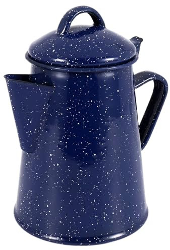 Wadakada 1.2L Emaille Kaffeekanne Hand Tee Wasserkocher Decor Sternenhimmel Blau Cafe Tools