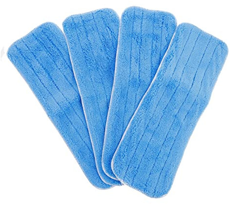 VALICLUD 1set Replacement Mop Pads Super Absorbent Floor Cleaning Cloths Machine Washable Durable Accessories for Home Schools Gyms and Restaurants 4pcs