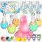 FIREKOTO®Kids Bath Bombs kit - 6pcs Bubble Bottles & 2pcs Surprise Box Toy,Interactive Science Toys for Kids,Fun Bubble Bath gift丨Idea Birthday Gifts for Girls Boys-8-Pack