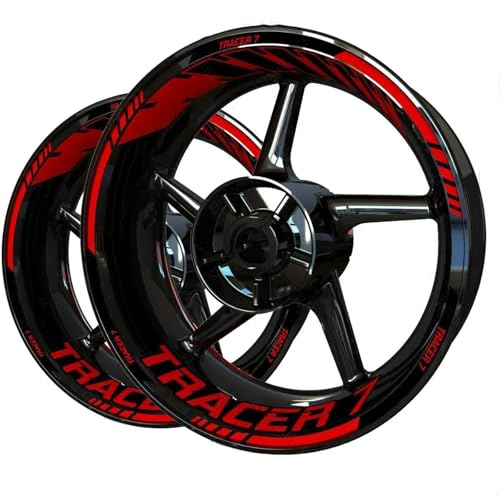 CFSJRXZ Adesivi Decorativi Adesivi per Cerchi Moto per Yamaha Tracer 7 TRACER7 Adesivi Antipioggia Set Completo(Colore 3)
