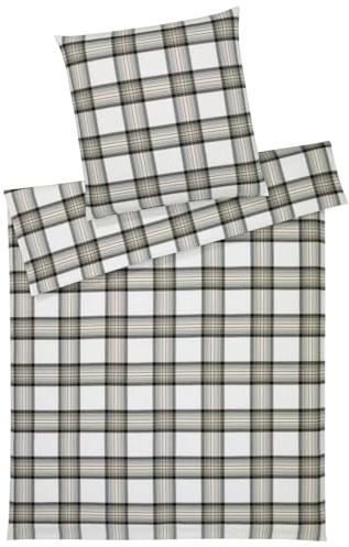 elegante Soft-Flanell Bettwäsche Westminster tannengrün