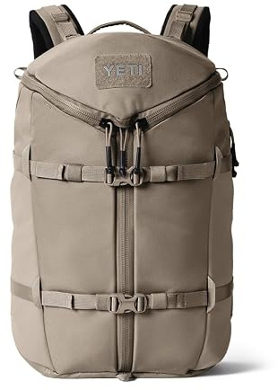 YETI Ranchero 27L Everyday Carry Backpack, Cape Dark Taupe | Water & Abrasion-Resistant Lightweight Rucksack with RipZip Opening, Hydration Holsters & Organised Storage