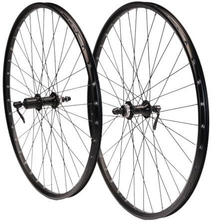 Vuelta MTB Laufradsatz 27,5 Zoll Felge inkl.Tourney TX505 - Made in Germany - Fahrradfelge für Disc Brakes, Schwarz - 584x21c Pro Disc Hohlkammerfelge, Laufrad 27,5 Zoll MTB Hinterrad&Vorderrad