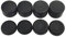 8 Stück Pcs Analog Controller Gamepad erhöhte Antislip Daumen Stick Griff Thumbsticks Joystick Kappe Abdeckung für PS4, PS3, Ausschalter Pro, Xbox One, Xbox 360, WII U, PS2 Controller (Schwarz)