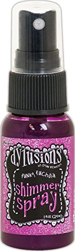 Ranger Dylusions Shimmer Spray Funky Fuchsia, Synthetic Material, Pink, 9.8 x 2.9 x 2.9 cm