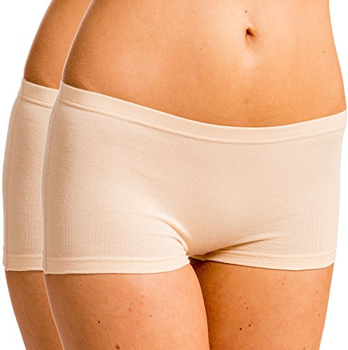 HERMKO 5700 2er Pack Damen Panty aus anschmiegsamer Baumwolle/Elastan