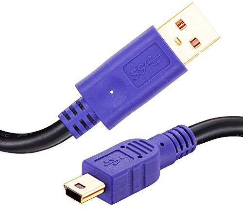 Youii Mini USB Cable 10m, USB 2.0 Type A to Mini B Cable Male Cord for GoPro Hero 3+, Hero HD, Controller, Cell Phones, MP3 Players, Dash Cam, Digital Camera, SatNav etc.