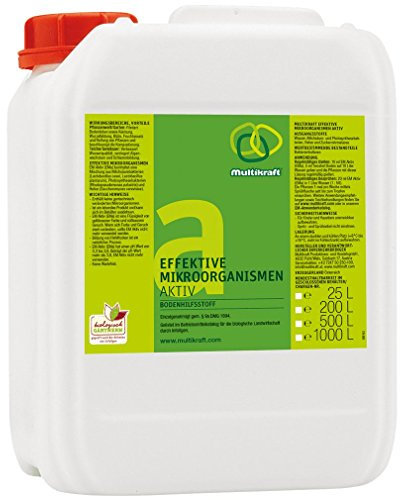 Multikraft Effektive Mikroorganismen Aktiv (EM aktiv) – Natürliche Boden- & Pflanzenpflege, umweltfreundlich, Förderung von Wachstum & Gesundheit, ideal für Garten & Landwirtschaft, 25 Liter