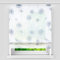 Heichkell Voile Raffrollo mit Klettband »Löwenzahn« Transparente Schienegardine Gardine Küche Digital Druck Weiß B×H 120×140cm