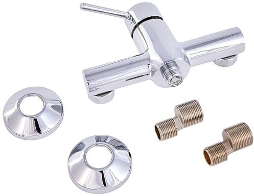 Cornat Brause-Einhebelarmatur Calo - Hochwertiger Messingkörper - verchromt - 1/2 Zoll Brauseabgang / Einhebelmischer zur Aufputzmontage / Brausebatterie / Duscharmatur / CAL3