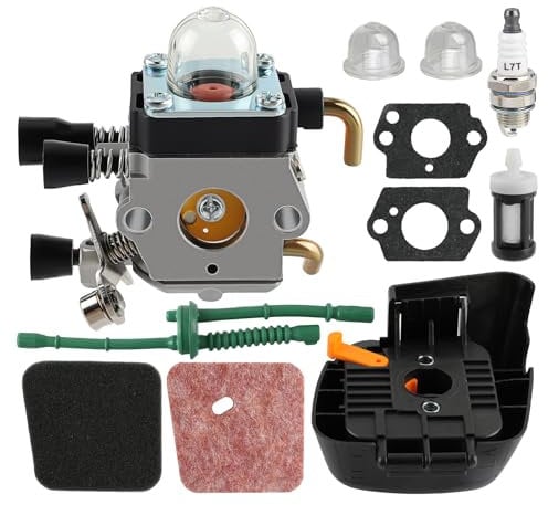 AUTOKAY FS55 FS55R FS45 Carburetor Compatible With Stihl FS38 FS46 FS55C FC55 FC75 FS310 FS45C FS45l FS55R FS74 FS75 FS76 FS80 FS85 HS45 HS75 HS80 HS85 String Trimmer Weed Eater Carb C1Q-S97 C1Q-S186