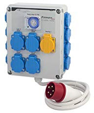 GSE Timer Box II 12x600 Watt + Heating 380 V - Grow Indoor Anbau Lampen Steuerung Rohr-Lüfter Zeitschaltuhr Bewässerung Ventilator Garten
