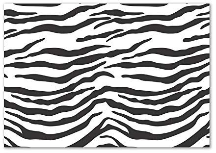 Tulup Spritzschutz Glas Küche 100x70 cm Küchenrückwand Glassplatte Küche Herd Küchenrückwand aus Echtglas Abdeckplatte - Sonstige - Schwarzweiß - Zebra Hintergrund