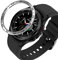 Dkings Lünette Ring Kompatibel mit Samsung Galaxy Watch 4 Classic 46mm, Smartwatch Styling Ring Klebend Abdeck Kratzfest Edelstahl Schutz für Galaxy Watch 4 Classic 46mm (Silber)