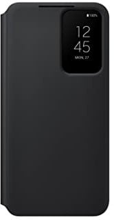 Samsung Galaxy S22 S-View Flip Cover, Protective Phone Case, Tap Control, Cutting Edge Design, US Version, Black, (EF-ZS901CBEGUS)