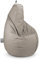 Happers Sitzsack XXL Modell Birne aus mattem Naylim Steingrau. Outdoor und Indoor