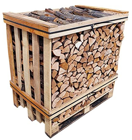 Medium Crate Premium Kiln Dried Firewood Hardwood Logs - Ready to Burn & Below 20% Moisture Content - Suitable for Wood Burning Stoves Open Fires Pizza Ovens Fire Pits Chimeneas Camping Holidays