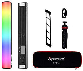 Aputure MT Pro RGB Lichtstab Bi-Color 2000K -10000K 7,5W Ausgang Pixelbare Mini-LED-Röhrenleuchte, unterstützt Sidus Link App/DMX/RDM-Steuerung (30cm)