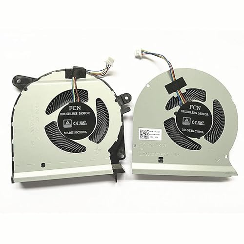 Fleshy Leaf New CPU+GPU Cooling Fan Replacement for Asus ROG Strix GL503VS GL503VM Series DFS2013126ROT DFS2013126QOT FK07 FK06