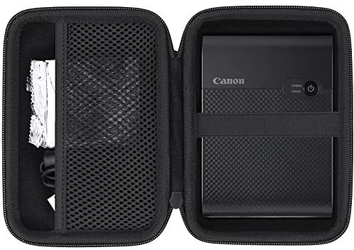 co2CREA Hart Tasche für Canon SELPHY Square QX10 /QX20 Fotodrucker kompatibel für Druck-Set XS-20L Fotopapier 72 x 85 mm und USB kables Case Etui Tragetasche