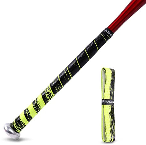 PIKASEN Baseballschläger-Griffbänder (Farbe Splash Gelb, 1 Packung)