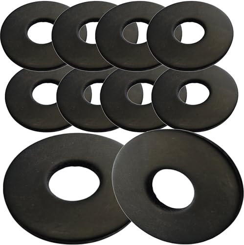 M6 x 25mm Black Rubber Penny Washers (Pack of 10) Penny Washers size: 6.3mm Inside Diameter x 25mm Outside Diameter x 1.5mm Thickness