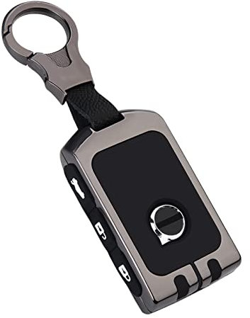 Sucxyor Kompatibel mit volvo Schlüsselhülle XC90 XC60 XC40 S90 V90 S60 V60 2017-2022 Zinklegierung Autoschlüssel Hülle Kompatibel mit volvo Schlüssel Cover Schutzhülle mit Schlüsselanhänger